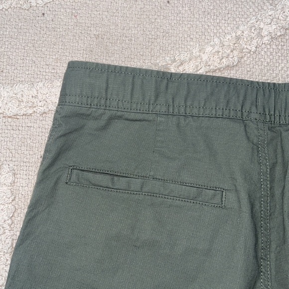 Vuori Ripstop Olive Army‎ Green Wideleg Organic Cotton Cropped Pants Small - Picture 11 of 14